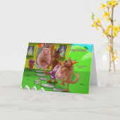 Falsche Geburtstagsparty? Karte (Gelbe Blume)