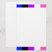 Falsche Genderfluid-Stolperflagge Briefpapier (Vorne/Hinten)