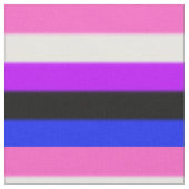 Falsche Genderfluid-Stolperflagge Stoff (Nahaufnahme)