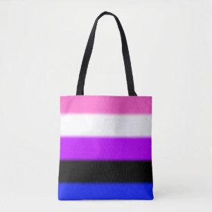 Falsche Genderfluid-Stolperflagge Tasche