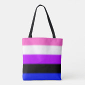 Falsche Genderfluid-Stolperflagge Tasche (Rückseite)