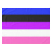 Falsche Genderfluid-Stolperflagge Tischdecke (Vorderseite (Horizontal))