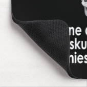 Falsche Gesellschaft trinkt aus dem Schädel Ihrer Mousepad (Ecke)