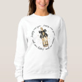 Falsche Glitter Coquette Champagnerflasche Neujahr Sweatshirt (Vorderseite)