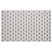Falsche Glitter Farbige Zuckerschädel Stoff (Fat Quarter (45,7 x 55,9 cm))