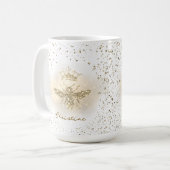 falsche Glitzer Queen Bee Kaffeetasse (Vorderseite Links)