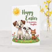 Falsche Gold-Frühlings-Tiere Karte (Gelbe Blume)