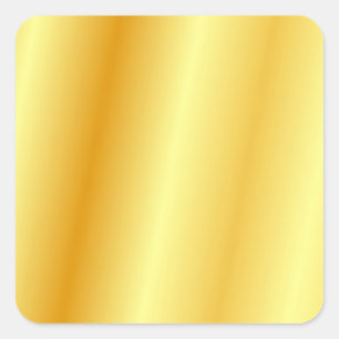 Falsche Gold Glamouröse Vorlage Trendige Elegante  Quadratischer Aufkleber