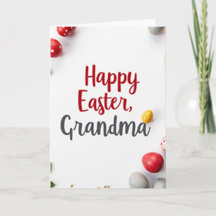 Falsche Gold-Happy-Ostern-Oma-Karte Karte