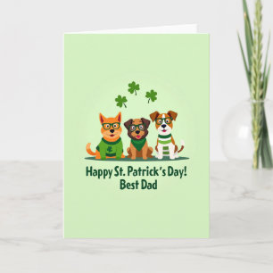 Falsche Gold St. Patricks Beste Dad Karte
