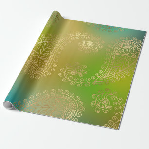 Falsche Goldfolie Arabian Bollywood Geschenkpapier
