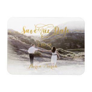 Falsche Goldfolie - Rettet unser Date - Vintage Ma Magnet