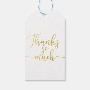Falsche Goldfolie Schrift Danke Dankeschön Vielen Geschenkanhänger