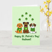 Falsche Goldhunde St. Patrick Karte (Gelbe Blume)