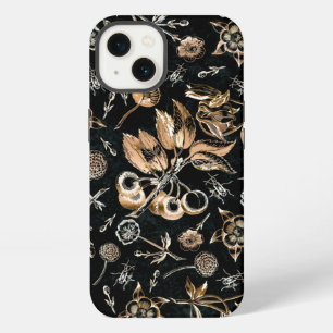 Falsche Goldkäfer Blumen Blätter Kirschfrüchte iPhone 13 Hülle