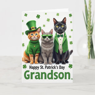 Falsche Goldkatzen Shamrock Karte