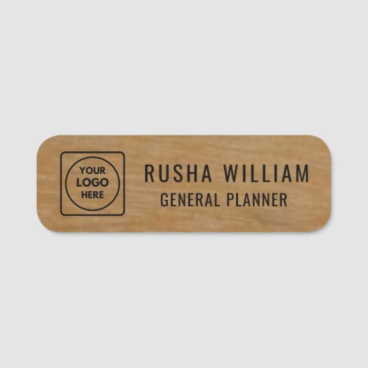 Falsche Goldmitarbeiter-Logo-Name-Tags Namensschild (Vorderseite)
