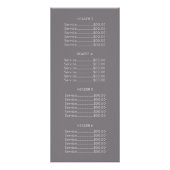 Falsche Goldrose Elegant Modern Minimalist Geometr Werbekarte (Hinten)