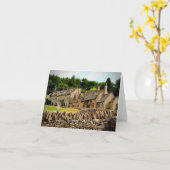 Falsche Grußkarte mit Foto Motiv von England Karte (Gelbe Blume)