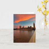 Falsche Grußkarte mit Foto von London Karte (Gelbe Blume)