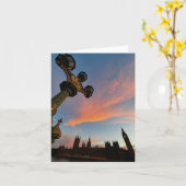 Falsche Grußkarte mit Foto von London Karte (Gelbe Blume)