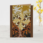 Falsche Grußkarte - Sammlung Cooler Quadrate Karte (Gelbe Blume)