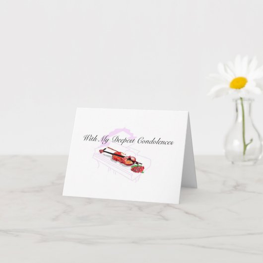 Falsche Grußkarte tiefstes Beileid Karte (Kleines Gewächs)