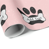 Falsche Hundepackung Druck und Knochen auf Babypin Geschenkpapier (Rolleneckpunkt)