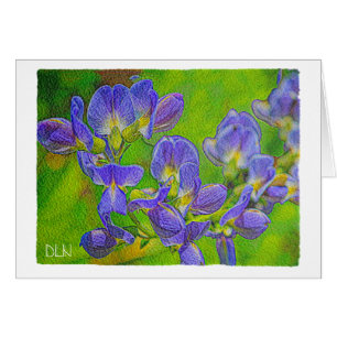 Falsche Indigo/Blumenkunst/Aquarellbild