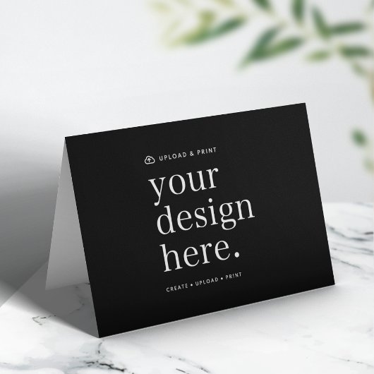 Falsche Karte Ihr Design hochladen 5" x 7"