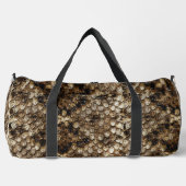 Falsche Klapperschlangen-Schlangenhaut Duffle Bag (Vorderseite)
