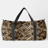 Falsche Klapperschlangen-Schlangenhaut Duffle Bag (Rückseite)