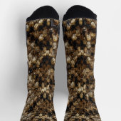 Falsche Klapperschlangen-Schlangenhaut Socken (Oben)