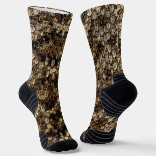Falsche Klapperschlangen-Schlangenhaut Socken