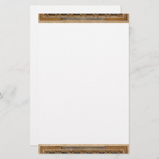 Falsche Knüpfarbeit Briefpapier (Vorne/Hinten)