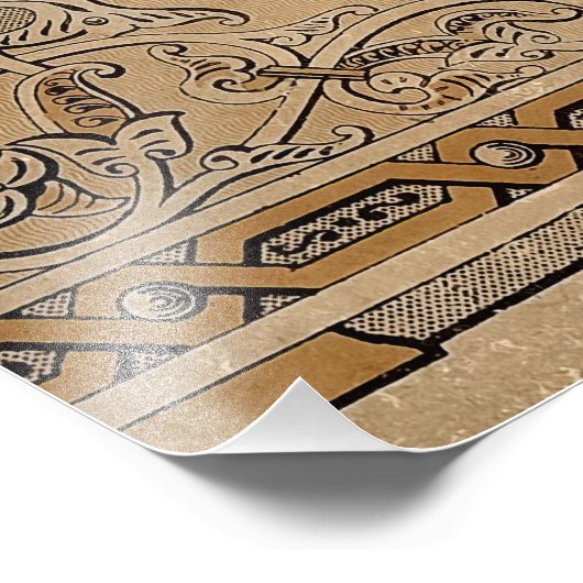 Falsche Knüpfarbeit Fotodruck (Ecke)