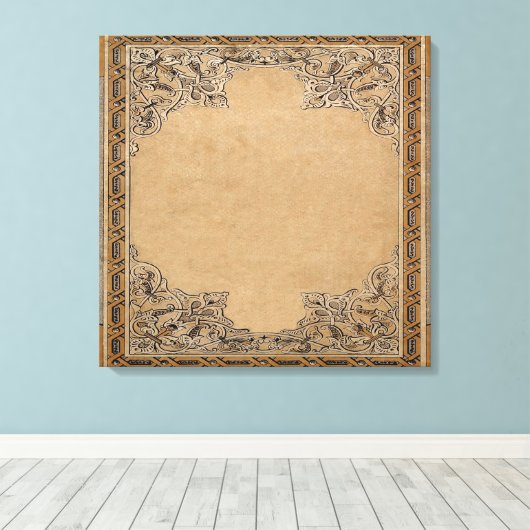 Falsche Knüpfarbeit Leinwanddruck (Insitu (Holzboden))