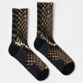 Falsche Kobraschlangenhaut Socken (Rechts)