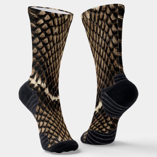 Falsche Kobraschlangenhaut Socken (Gewinkelt)