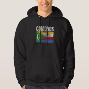 Falsche Komoren-Flagge Grafik für Männer Frauen Ki Hoodie