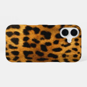 Falsche Leopardenhaut iPhone 16 Hülle (Rückseite (Horizontal))