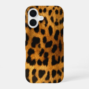 Falsche Leopardenhaut iPhone 16 Hülle