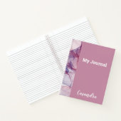 Falsche Lila Farben auf passenden Hintergrundblätt Notizblock (Innenseite)