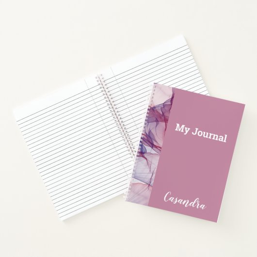 Falsche Lila Farben auf passenden Hintergrundblätt Notizblock (Innenseite)