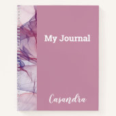 Falsche Lila Farben auf passenden Hintergrundblätt Notizblock (Vorderseite)