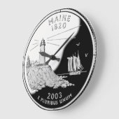 Falsche Maine State Quarter Clock Große Wanduhr (Winkel)