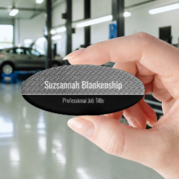Falsche Metall-Diamantplatten Namensschild Namenschild