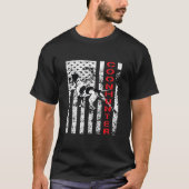 Falsche Münzjagd mit einem Hund Hund und USA T-Shirt (Vorderseite)