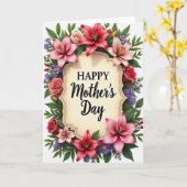 Falsche Muttertags-Karte aus Gold Karte (Gelbe Blume)