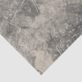 Falsche Notenblätter schwarz Beige Decoupage Chalk Seidenpapier (Detail)